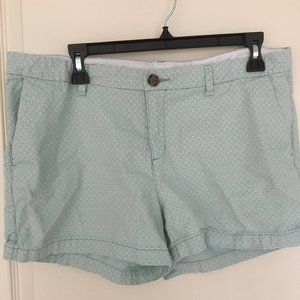 Light green yellow floral shorts size 10
